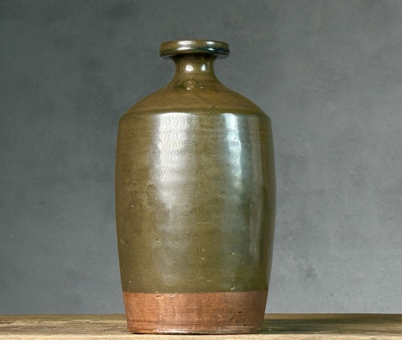 古玩陶瓷明代,磁州窯茶葉末釉梅瓶拍賣(mài),當(dāng)前價(jià)格1200元