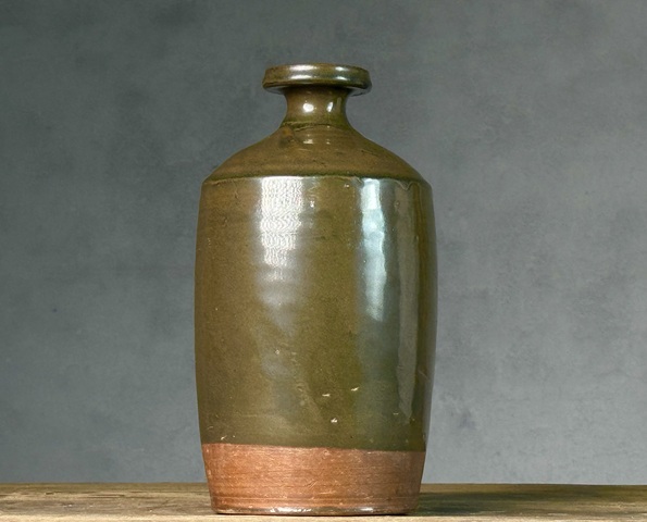 古玩陶瓷明代,磁州窯茶葉末釉梅瓶拍賣(mài),當(dāng)前價(jià)格1200元