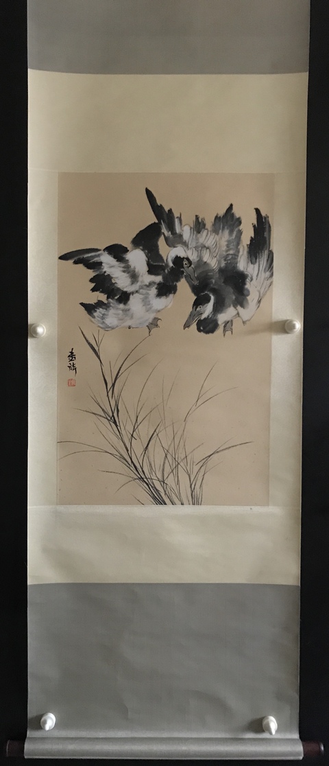 古玩字畫金陵三杰張書旗小寫花鳥立軸拍賣,當前價格28888元