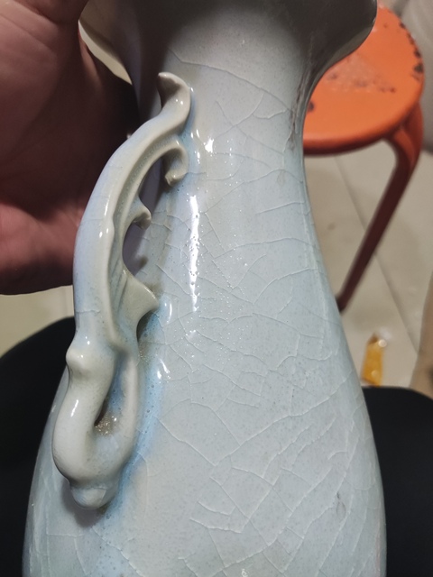 古玩陶瓷鈞窯瓶拍賣,當(dāng)前價格588元