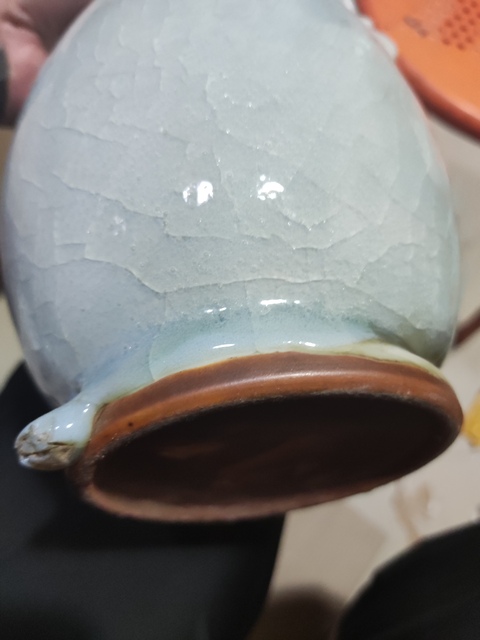 古玩陶瓷鈞窯瓶拍賣,當(dāng)前價格588元