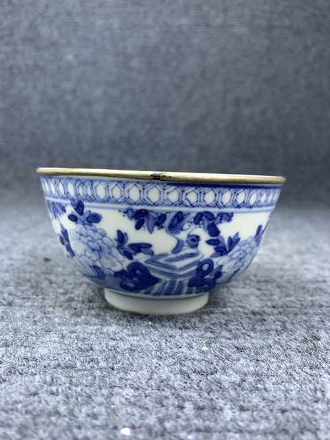 古玩陶瓷青花富貴白頭茶圓拍賣，當前價格1588元