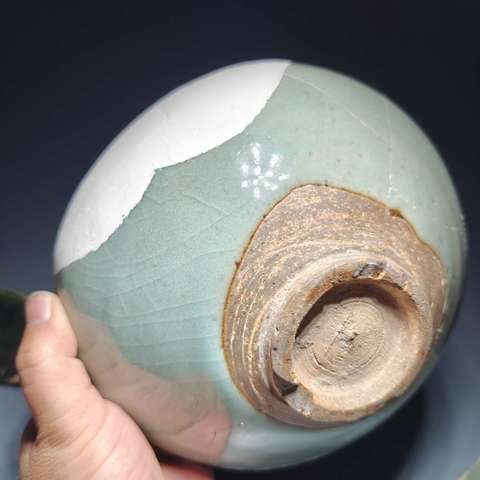 古玩陶瓷鈞窯天青釉紫斑大碗拍賣,當前價格3200元
