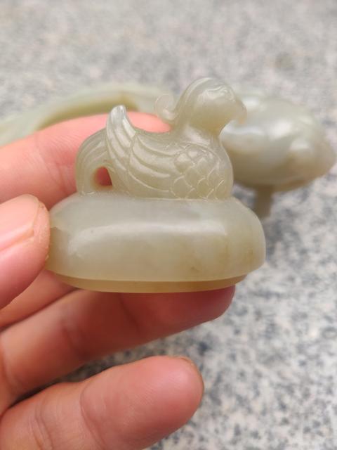 古玩玉器當代和田玉雕“鷹形水盂”拍賣，當前價格1500元