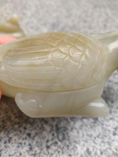 古玩玉器當代和田玉雕“鷹形水盂”拍賣，當前價格1500元