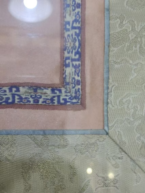 古玩雜項蘭花蜻蜓繡片拍賣,當前價格880元