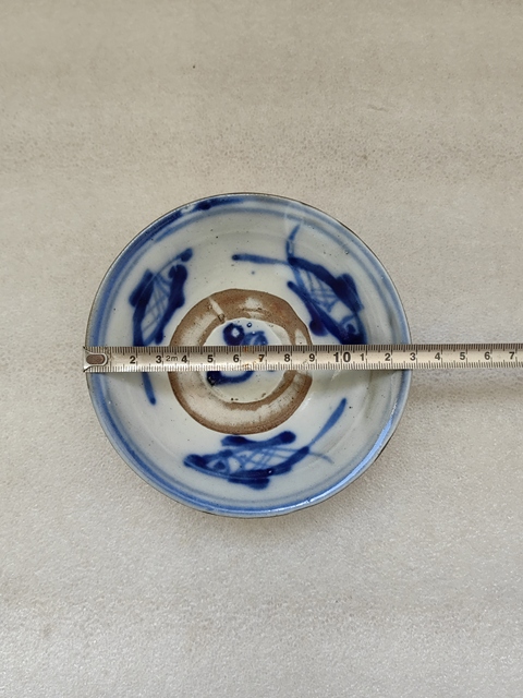 古玩陶瓷青花三魚碗拍賣,當前價格398元
