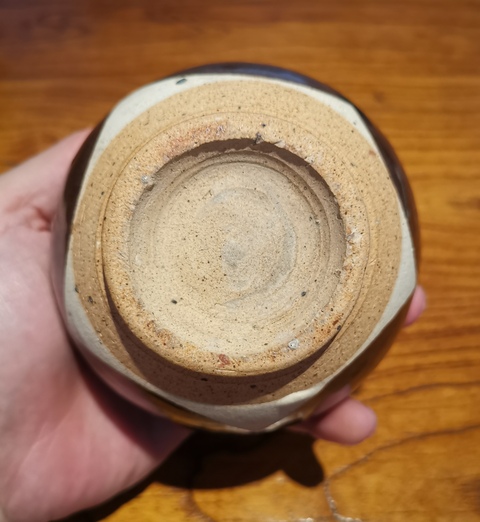 古玩陶瓷金元白釉褐斑茶入拍賣，當前價格1800元