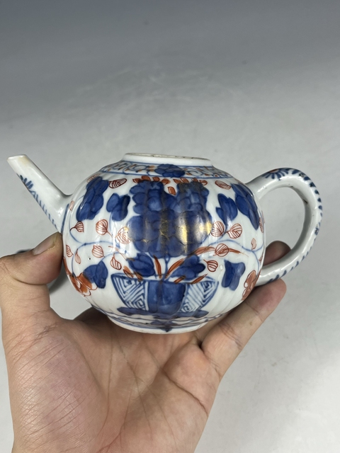 古玩陶瓷康熙青花礬紅執(zhí)壺拍賣,當(dāng)前價格4500元