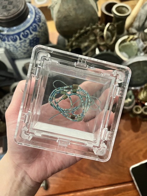 古玩玉器漢代綠松石珠串拍賣，當(dāng)前價格999元