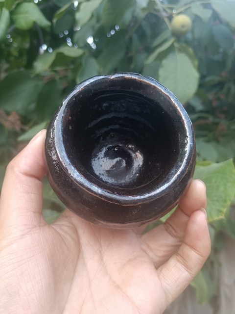 古玩陶瓷明代～磁州窯黑釉小罐拍賣，當前價格288元