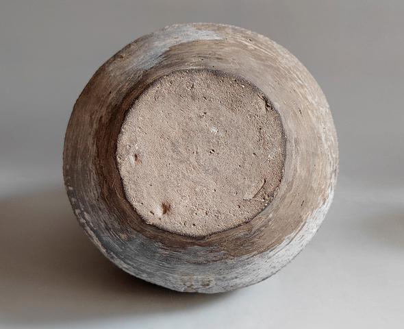 古玩陶瓷戰(zhàn)漢繩紋陶壺拍賣,當前價格890元
