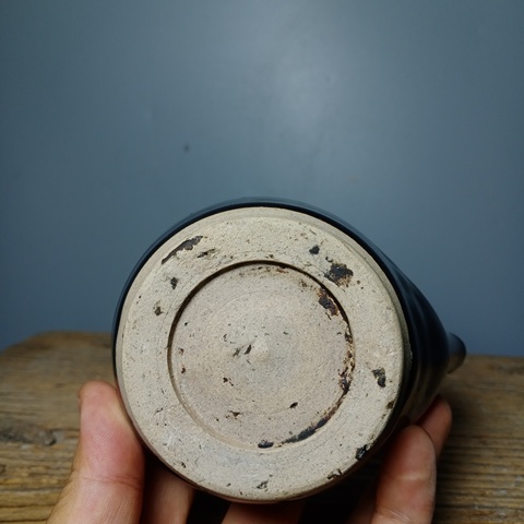古玩陶瓷磁州窯黑釉象形油燈拍賣，當前價格599元