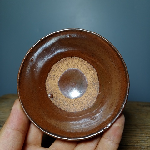 古玩陶瓷磁州窯紫金釉茶碗拍賣，當前價格186元