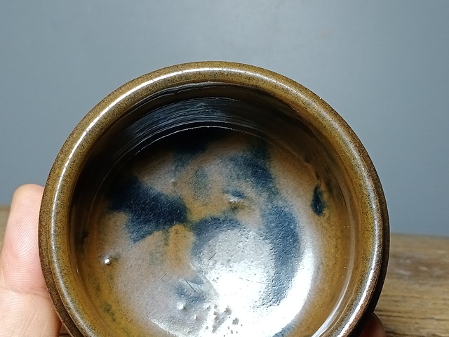古玩陶瓷磁州窯窯變黑釉香爐拍賣,當前價格600元