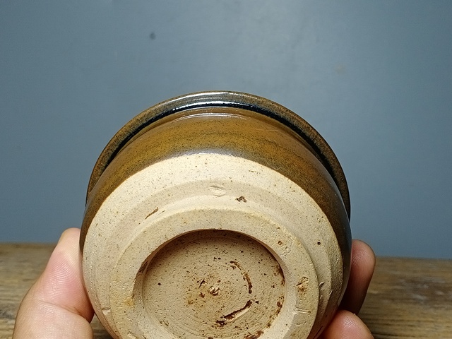 古玩陶瓷磁州窯窯變黑釉香爐拍賣,當前價格600元