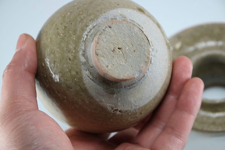 古玩陶瓷晉代越窯青瓷深腹連托盞拍賣,當前價格7568元