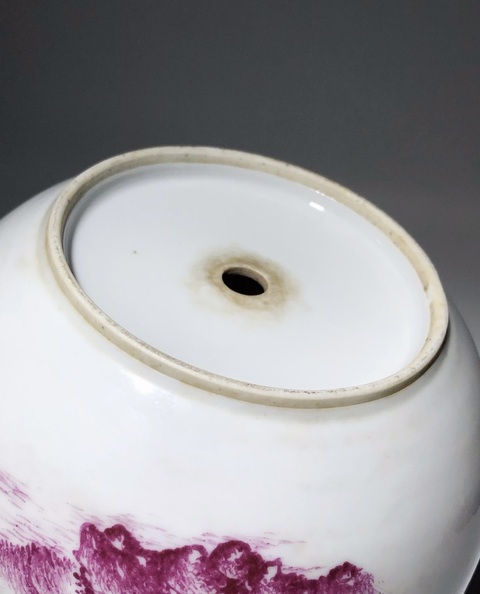 古玩陶瓷【精品】胭脂紅彩山水人物紋花盆拍賣,當(dāng)前價(jià)格5400元