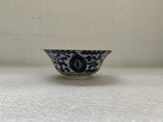 古玩陶瓷青花鳳眼茶碗拍賣,當前價格680元