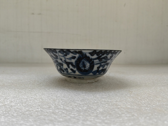 古玩陶瓷青花鳳眼茶碗拍賣,當前價格680元