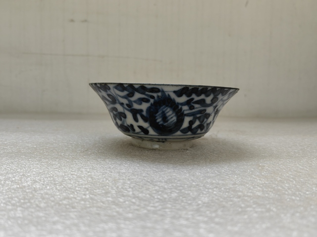 古玩陶瓷青花鳳眼茶碗拍賣,當前價格680元