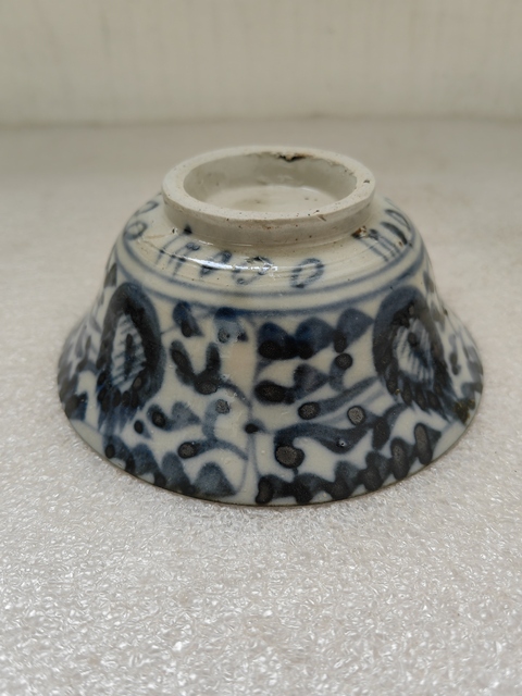 古玩陶瓷青花鳳眼茶碗拍賣,當前價格680元