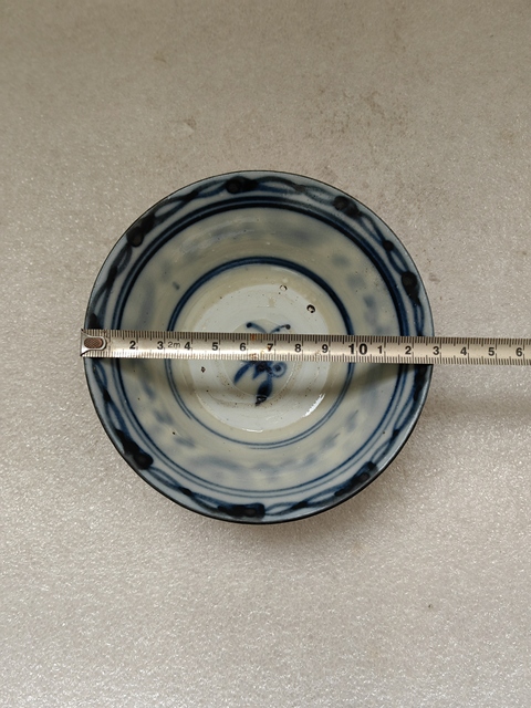 古玩陶瓷青花鳳眼茶碗拍賣,當前價格680元