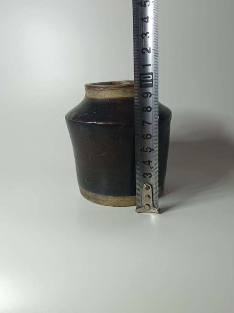 古玩陶瓷元末明初～磁州窯窯變褐釉罐拍賣，當(dāng)前價(jià)格388元