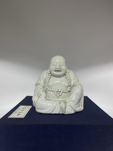 古玩陶瓷清德化白瓷彌勒佛坐像拍賣，當前價格2880元