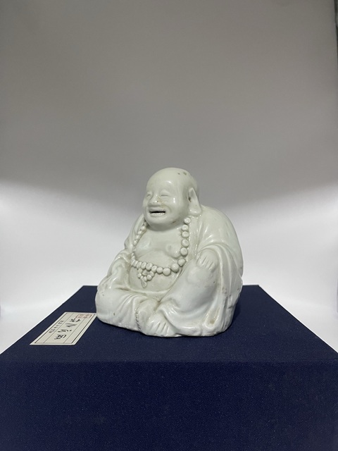 古玩陶瓷清德化白瓷彌勒佛坐像拍賣，當前價格2880元