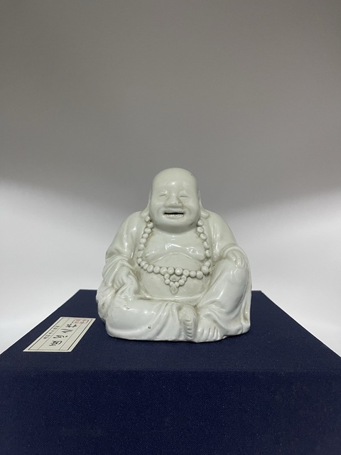 古玩陶瓷清德化白瓷彌勒佛坐像拍賣，當前價格2880元