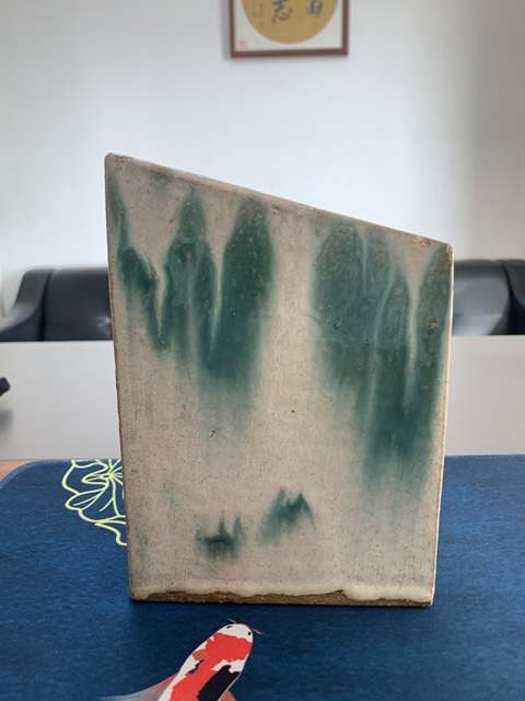 古玩陶瓷白釉綠彩瓷枕拍賣，當(dāng)前價格2300元
