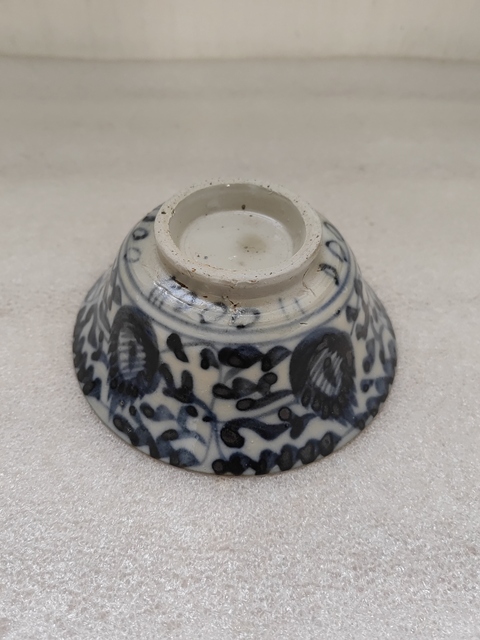 古玩陶瓷青花鳳眼茶碗拍賣,當前價格680元