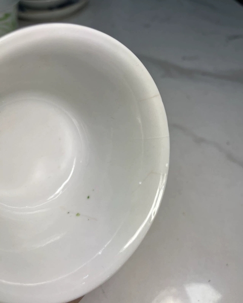 古玩陶瓷民國山水人物紋綠彩杯拍賣，當前價格320元