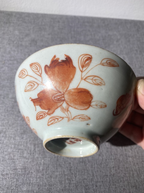 晚清礬紅碗拍賣，當(dāng)前價(jià)格550元