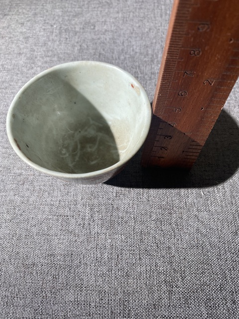 古玩陶瓷民國礬紅杯拍賣,當前價格200元