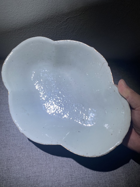 古玩陶瓷粉彩花卉海棠供盤拍賣,當前價格150元