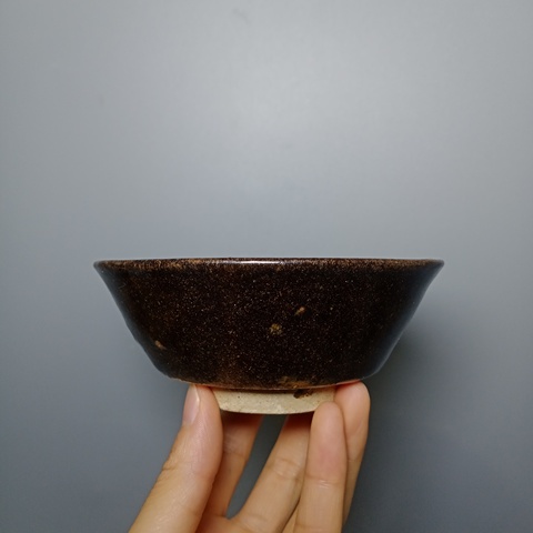 古玩陶瓷清代磁州窯茶盞拍賣,當前價格160元