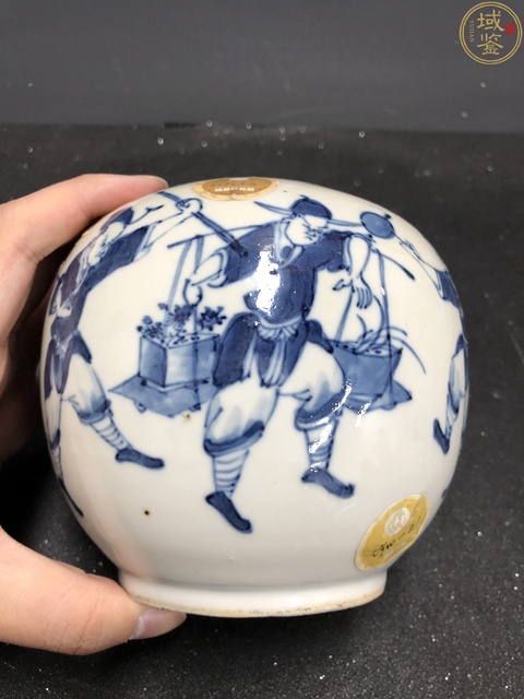 古玩陶瓷清晚期青花市井人物水洗拍賣,當前價格6888元