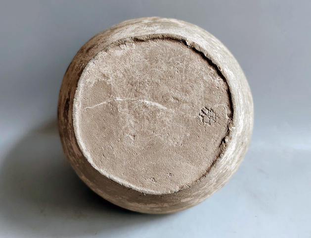古玩陶瓷罕見精品戰(zhàn)漢三圈篆書銘文雙系陶罐拍賣，當(dāng)前價(jià)格2888元
