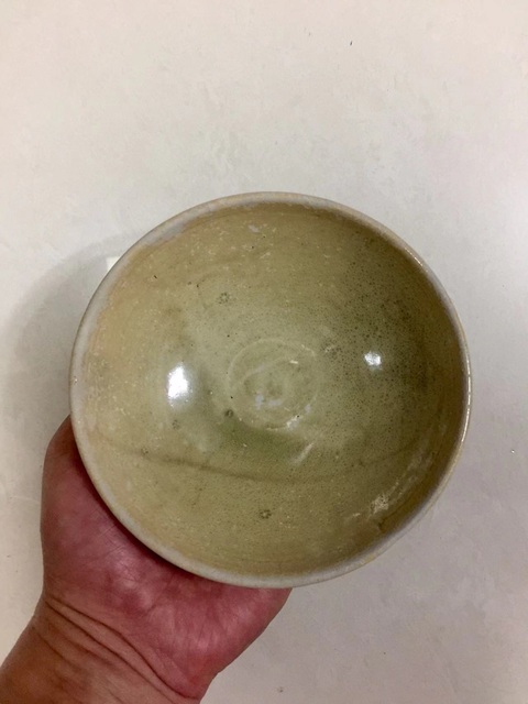 古玩陶瓷長沙窯青釉大碗拍賣,當前價格1888元