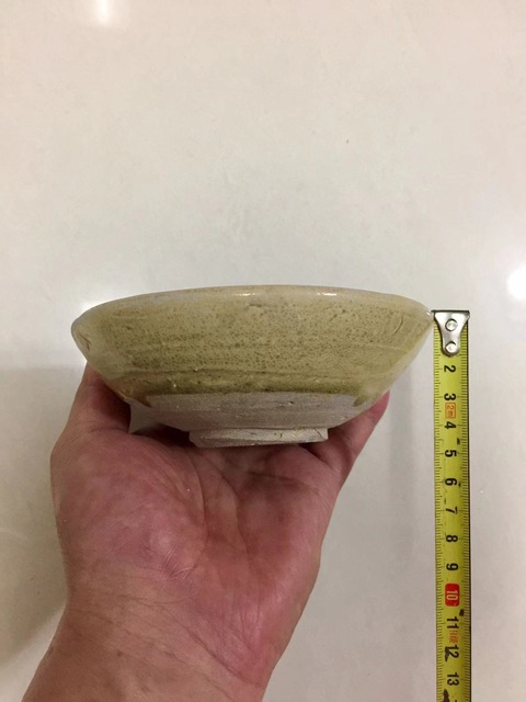 古玩陶瓷長沙窯青釉大碗拍賣,當前價格1888元