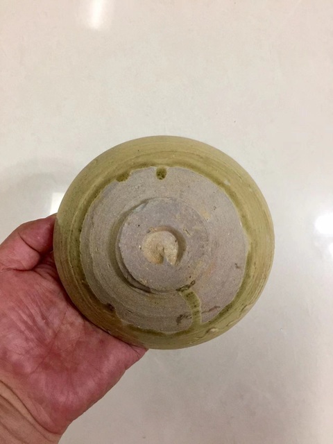 古玩陶瓷長沙窯青釉大碗拍賣,當前價格1888元