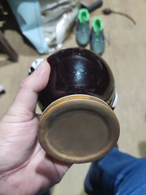 古玩陶瓷鈞窯瓶拍賣，當(dāng)前價(jià)格698元