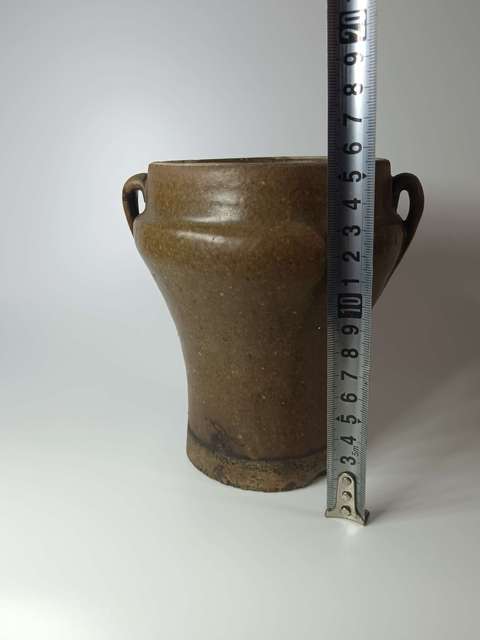 古玩陶瓷元末明初～茶葉末釉雙系酒壇拍賣，當前價格999元