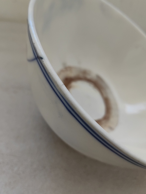 古玩陶瓷青花花鳥(niǎo)紋茶碗拍賣，當(dāng)前價(jià)格450元