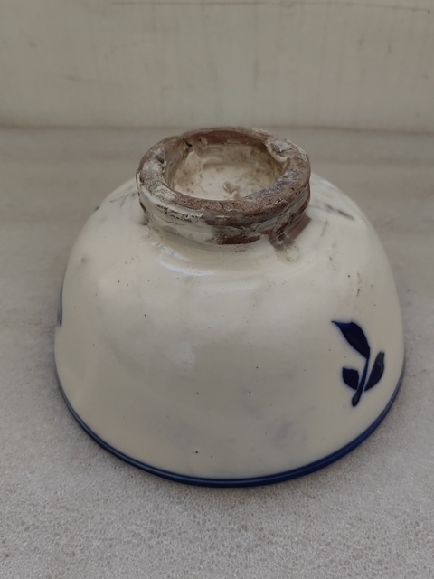 古玩陶瓷青花花鳥(niǎo)紋茶碗拍賣，當(dāng)前價(jià)格450元