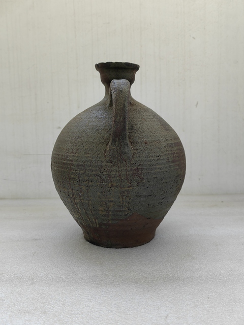 古玩陶瓷褐釉花澆拍賣，當前價格680元