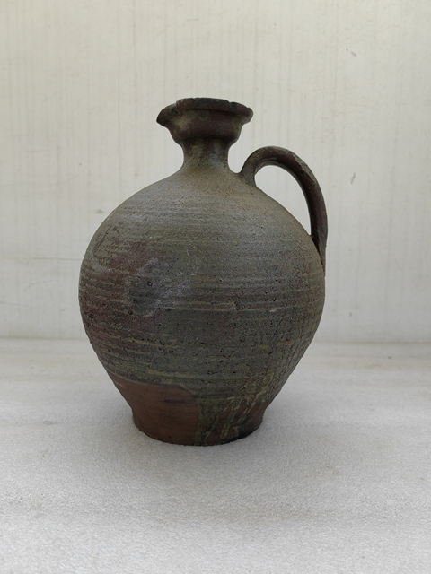 古玩陶瓷褐釉花澆拍賣，當前價格680元