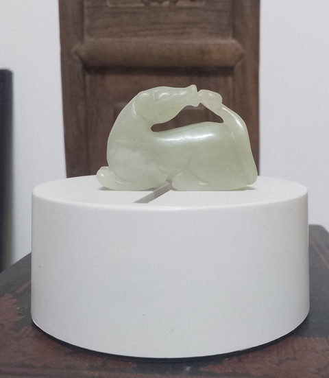 古玩玉器和田玉玉馬拍賣,當前價格288元
